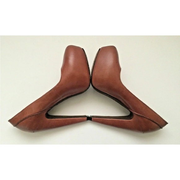 ELIZABETH AND JAMES 'Blink' Sz 5 Pink Mauve Leather Hidden Platform 5 1/4" Heel - Picture 9 of 12